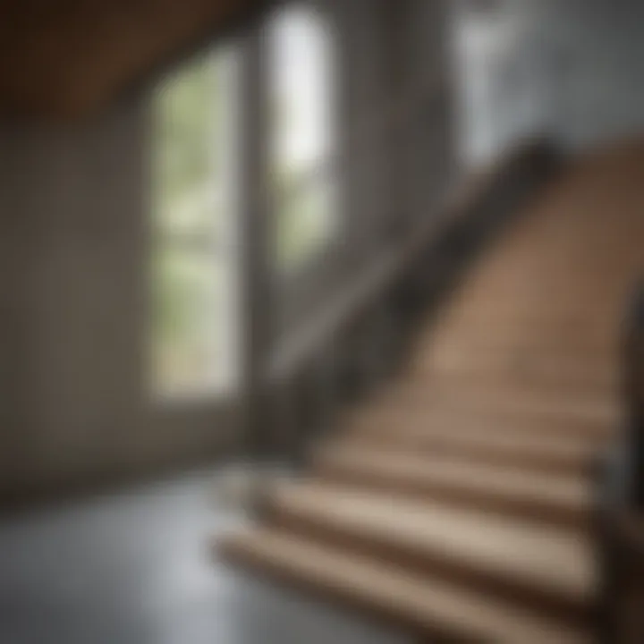 Illustration of safety standards for stair building