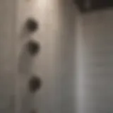 Close-up of mold in a shower corner