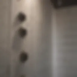 Close-up of mold in a shower corner