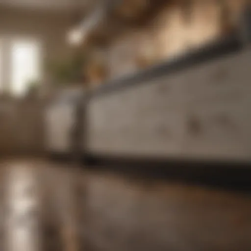 Ant trails in a kitchen setting