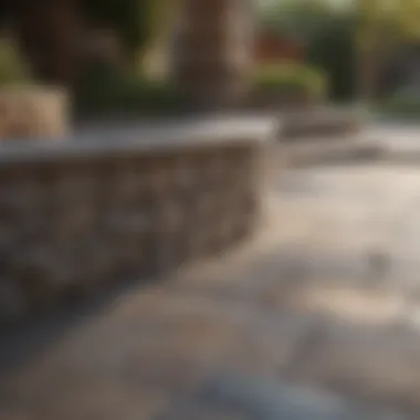Elegant Hardscape Patio Design Elegant hardscape patio featuring intricate stonework