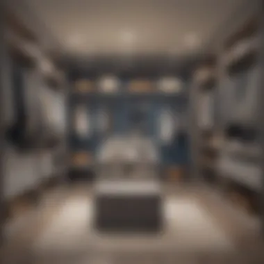 Blueprint of a well-planned walk-in closet layout
