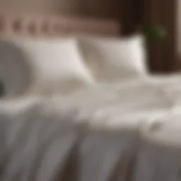 Luxurious bed sheets elegantly arranged on a king-size bed