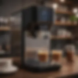 Sleek design of an affordable coffee maker showcasing quality