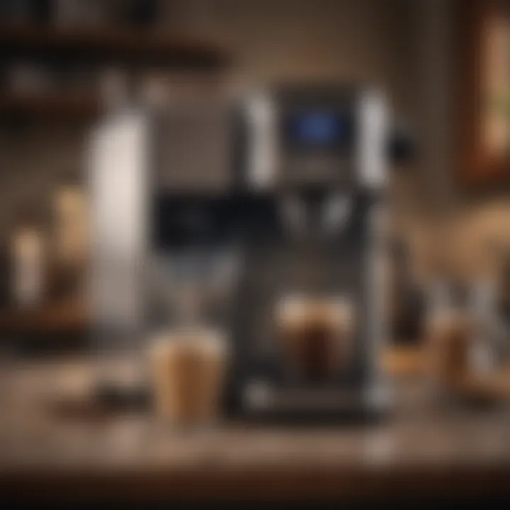 User reviewing a coffee maker with satisfaction