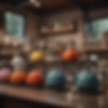 Diverse Teakettle Selection Variety of tea kettles displayed in a store