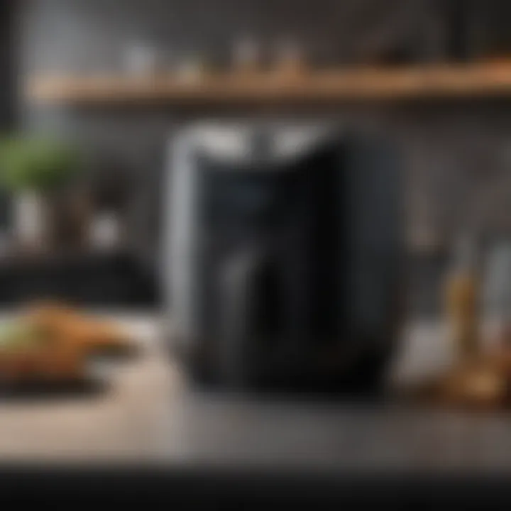 Close-up view of the Instant Vortex Air Fryer showcasing its sleek design.