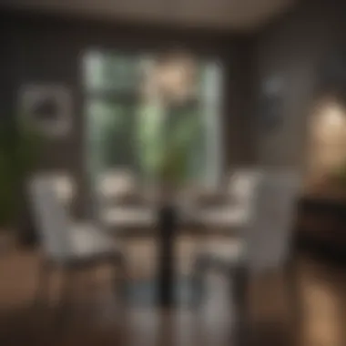 Contemporary High-Gloss Dining Set Contemporary high-gloss dining set with sleek design