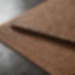 Close-up of a durable doormat material