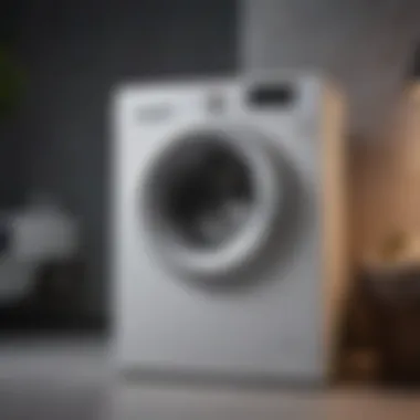 Advanced technology features of LG washing machine displayed on screen