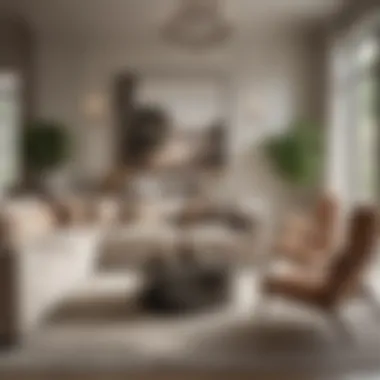 An Elegant Neutral Toned Living Room Elegant living room showcasing warm neutral shades