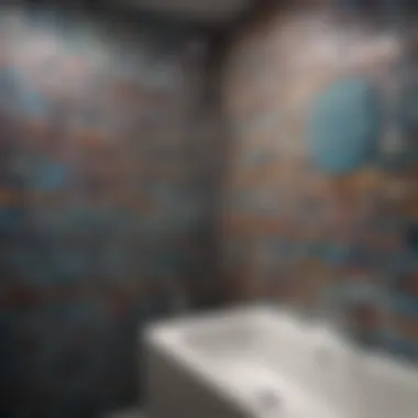 Vibrant Mosaic Tiles Adding Color to Your Shower Vibrant mosaic tiles adding a pop of color to a shower
