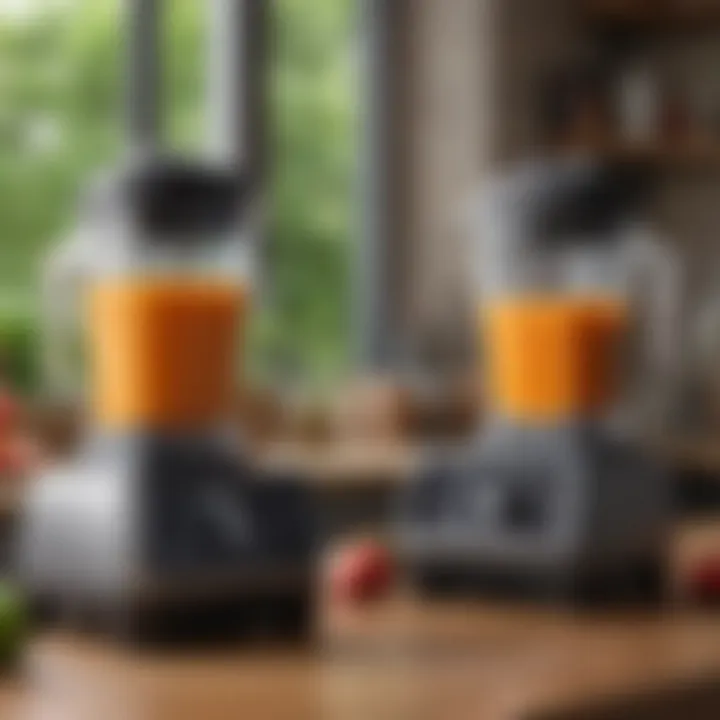 Side-by-side comparison of Princess House Blender and Vitamix.