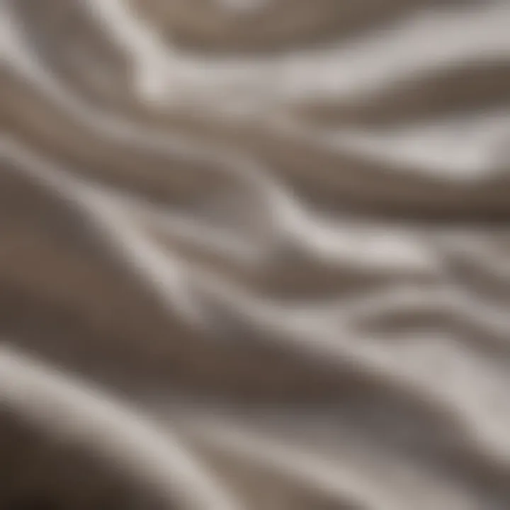 Close-up of breathable fabric used in cooling comforters
