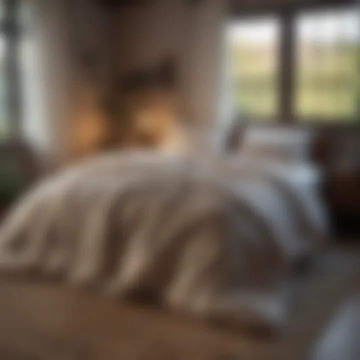 Cozy bedroom setting featuring the comforter