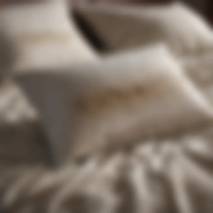 Illustration of dust and oil accumulation on a pillow