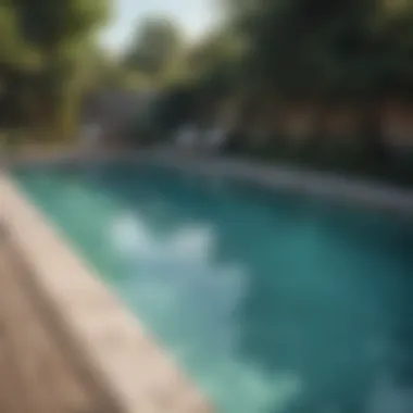 Visual representation of proper pool shocking techniques