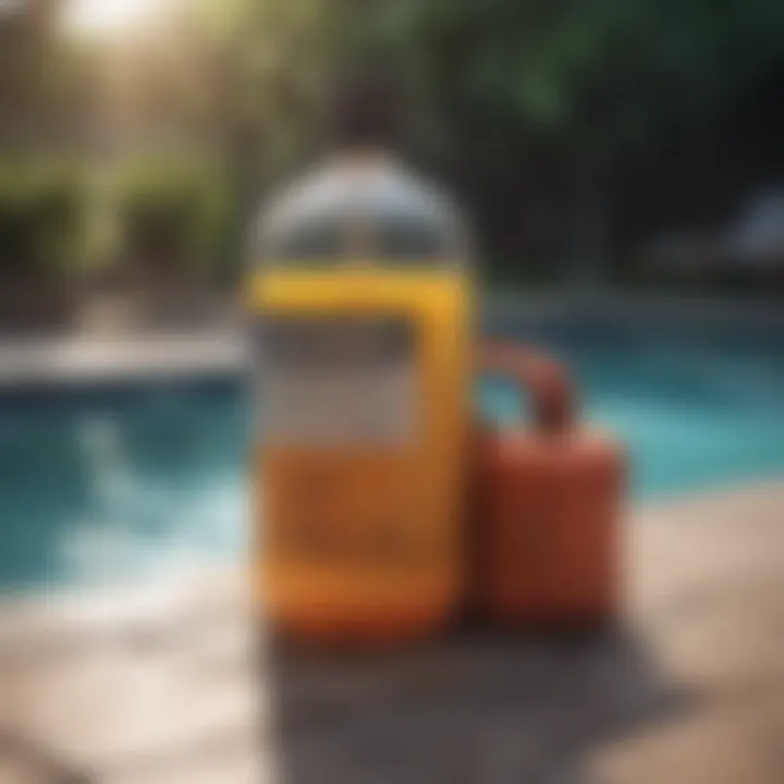 Safety equipment for handling pool chemicals