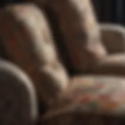 Elegant upholstery fabric showcasing intricate patterns