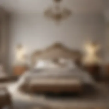 Luxurious Classic Bedroom Luxurious classic bedroom with ornate furnishings and rich textures