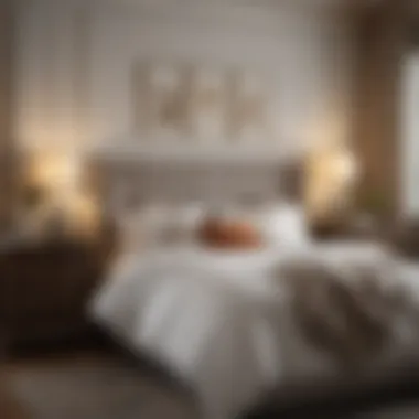 Serene Bedroom Arrangement A serene classic bedroom arrangement emphasizing comfort and style