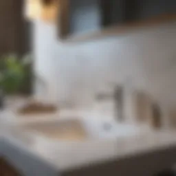 A sparkling clean bathroom sink