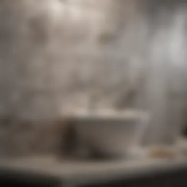 Flawless Tiled Wall Finish A finished wall showcasing the flawless tiling technique.