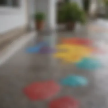 Colorful Cement Paint Options Colorful cement paint options for front porches