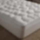Various types of mattress protectors displayed on a bed