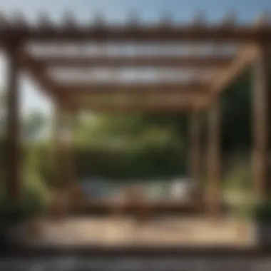 Materials selection for building a pergola