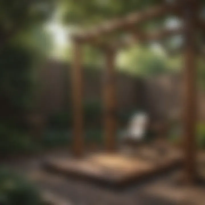 Creative design elements enhancing the backyard gym environment