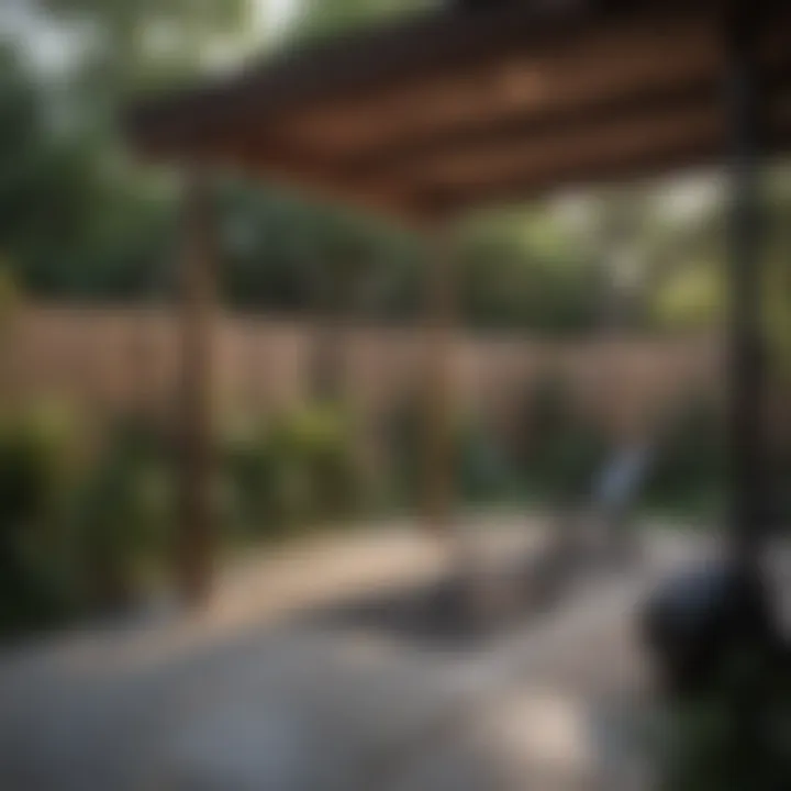 A modern backyard gym setup with essential exercise equipment