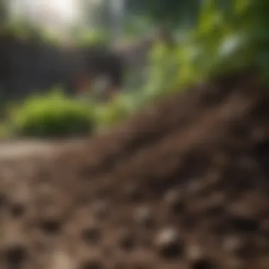 Soil composition with organic matter and nutrients for optimal growth