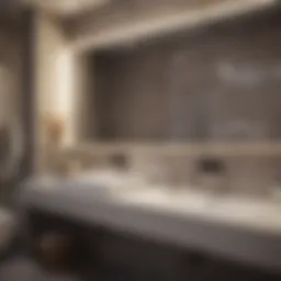 Elegant bathroom design showcasing modern fixtures