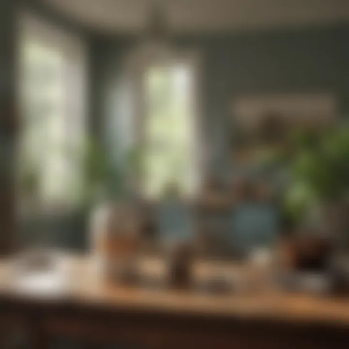 Natural light enhancing vibrant paint colors