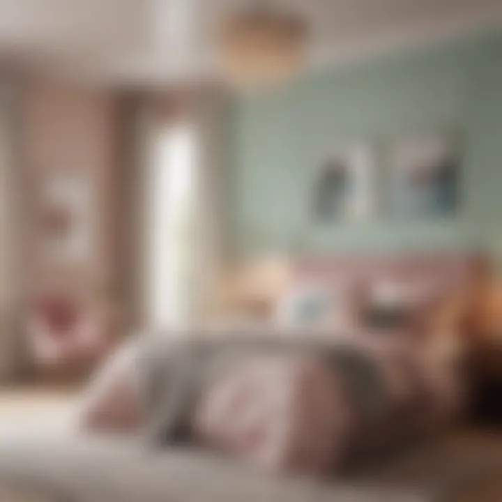 Pastel shades creating a serene atmosphere