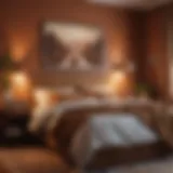 Warm earthy tones in a cozy bedroom