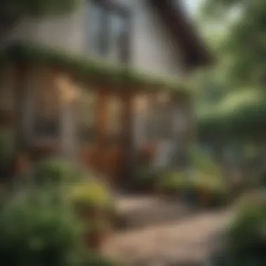 Outdoor Spring Ambiance A stunning outdoor setting featuring country-inspired spring decor
