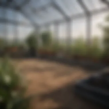 Essential Materials for Greenhouse Construction Materials needed for building a greenhouse displayed neatly