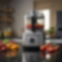 Sleek design of Cuisinart food processor showcasing its premium finish