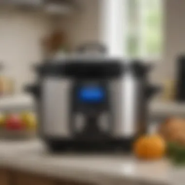 Various Cuisinart slow cooker models displayed