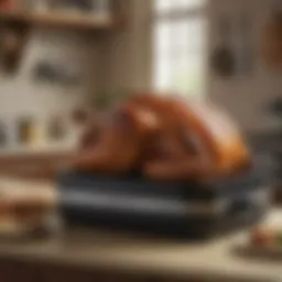 Elegant Cuisinart turkey roaster showcasing its design and features.