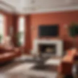 A well-decorated apartment living room showcasing a harmonious color palette.