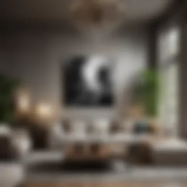 Chic Living Room Design with Effective Principles A chic living room design integrating effective design principles.