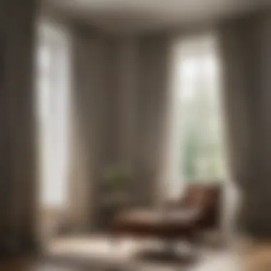 Enhancing Your Space with Expertly Installed Curtains A beautifully installed curtain, enhancing the aesthetic of a room with natural light filtering through.