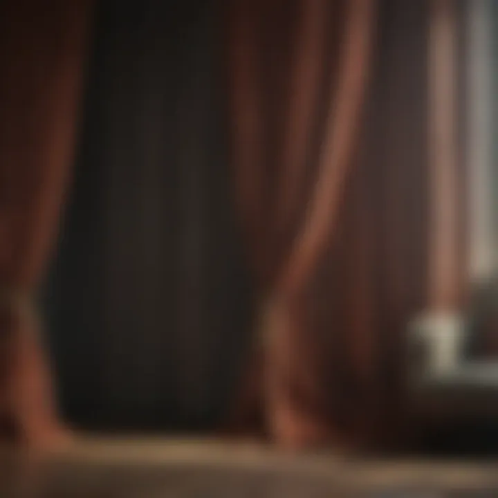 An elegantly designed curtain that showcases a professional finish and unique style.
