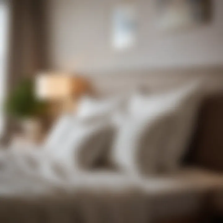 A serene sleep setting with pillows prominently displayed