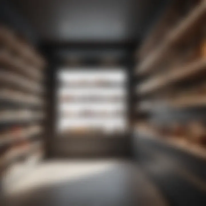 Aesthetic design of a modern pantry with natural light