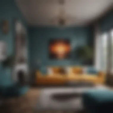 Color scheme inspiration for a stylish long narrow living room
