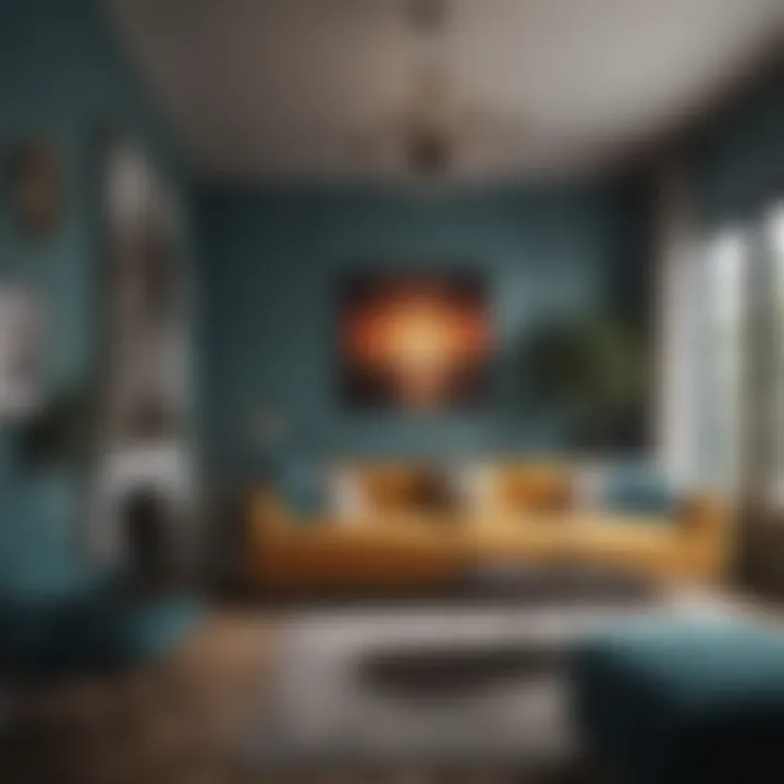 Color scheme inspiration for a stylish long narrow living room